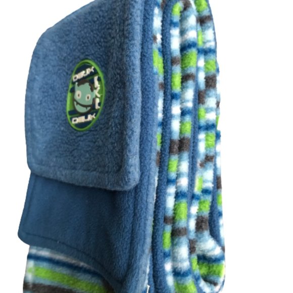 Deux par Deux Blue Striped Scarf Collar Kid Baby - Picture 5 of 6